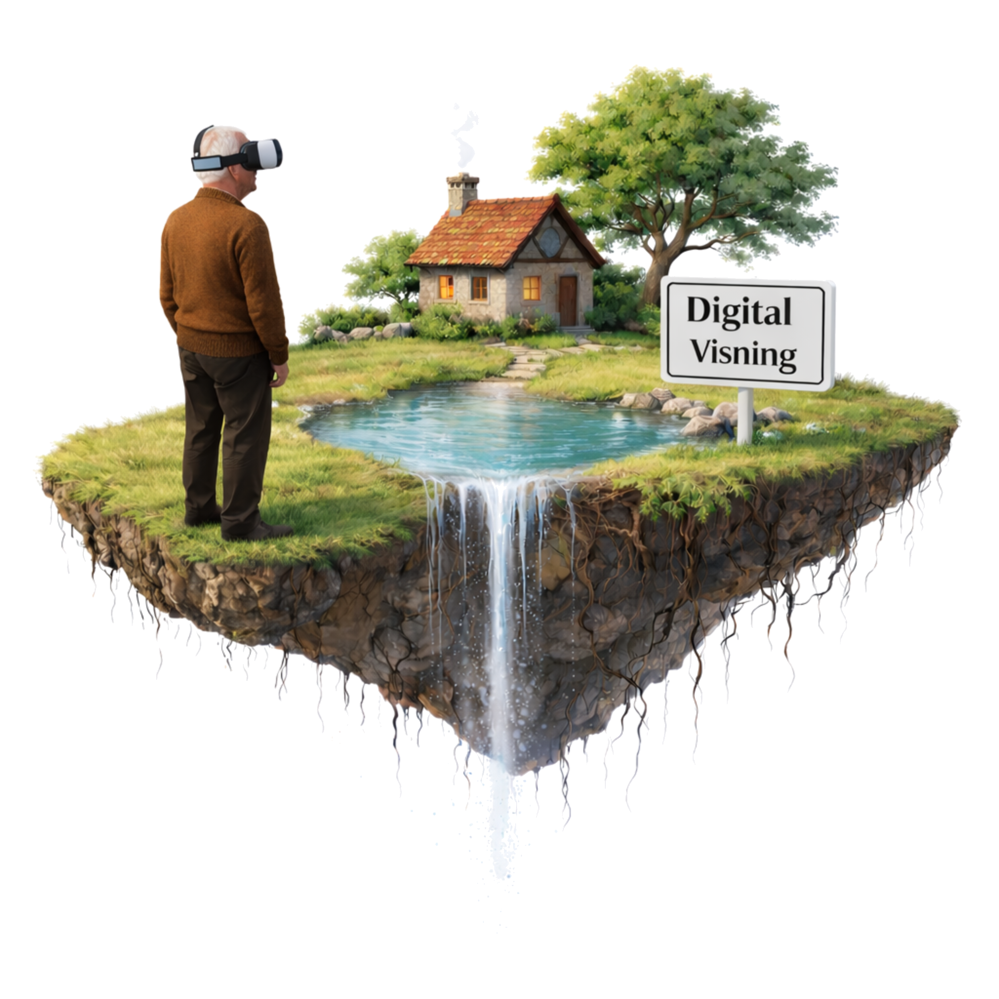 Digital visning illustrasjon